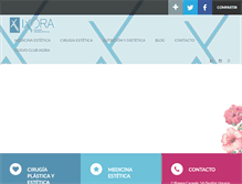 Tablet Screenshot of clinicaixora.com